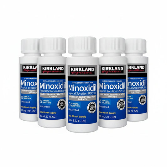 6-Pack Minoxidil 5% Extra Strength Hair Regrowth Solution – 60ml Bottles