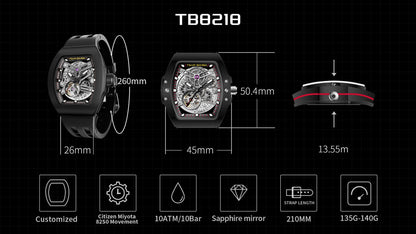 Atomic Interchangeable Automatic Watch Combo (7-in-1) – Luxury Automatic Timepiece Set | ساعة أوتوماتيك فاخرة 7×1 قابلة للتبديل