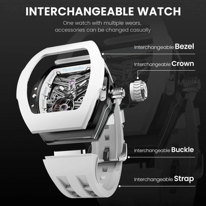 Atomic Interchangeable Automatic Watch Combo (7-in-1) – Luxury Automatic Timepiece Set | ساعة أوتوماتيك فاخرة 7×1 قابلة للتبديل